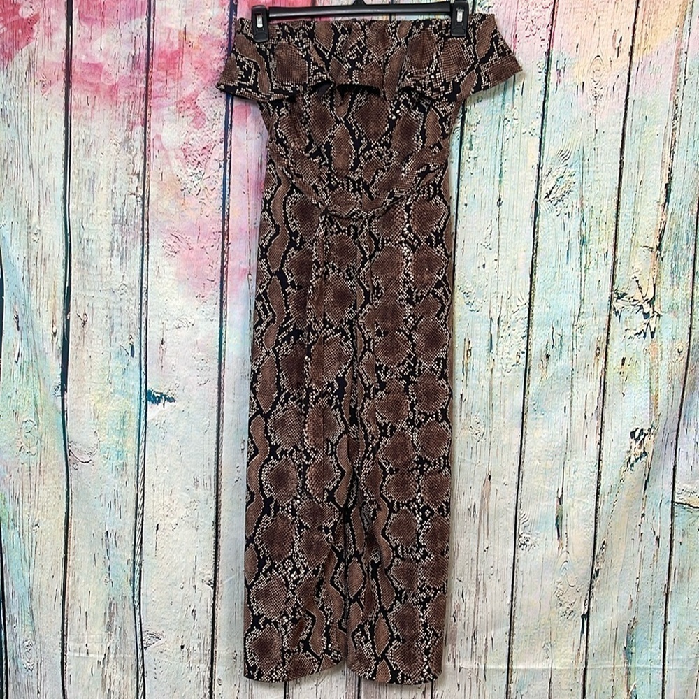 Aritzia Babaton Flutter Jumpsuit Snake 10